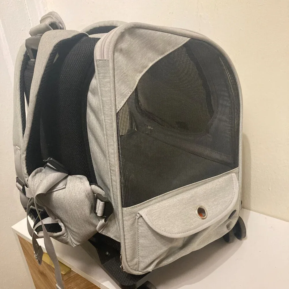 CITYCHASE Pet Carrier Backpack with Wheels for Cats and Puppies